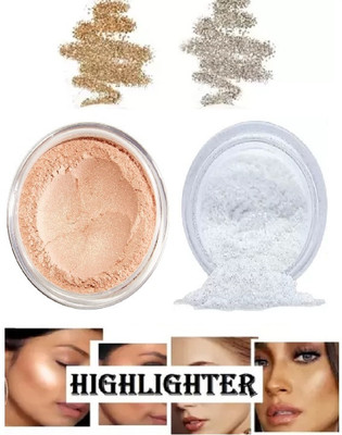 Amaryllis Powder Shimmer  Highlighter(Gold, Silver)