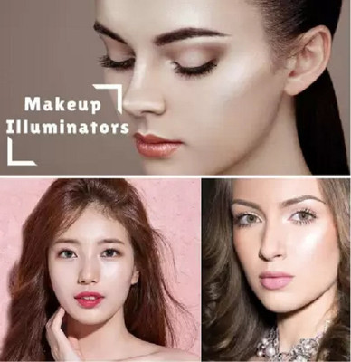 AMOSFIA Shimmer Finish Gold & Silver Highlighter Powder  Highlighter(Gold, Silver)