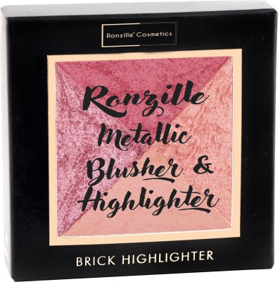 RONZILLE Baked Blusher & Highlighter, Face Makeup -06(Shade-06)