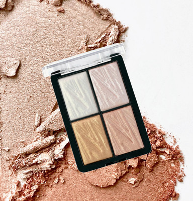 Sheny makeup palette with shimmer highlighter for glowing skin ( pack of-1) Highlighter(MULTICOLOR)
