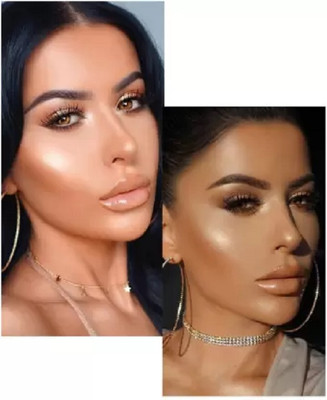 FELICECHIARA Silver for Face Loose Powder and Glitter eye Shadow  Highlighter(Silver)