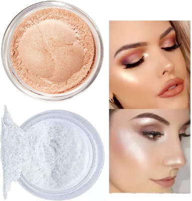 Neycare Multicolor Powder Shimmer  Highlighter(Gold, Silver)