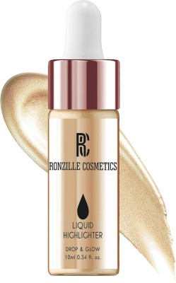 RONZILLE Liquid Illuminator Ultra Smooth Shine Waterproof Face And Body  Highlighter(Bronzer)