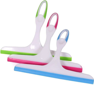 AG AG Group 3 Pc Household Soft Glass Cleaning Wiper Wipe Window Scraper, Kitchen Slab, Bathroom Tile, Floor (Color May Vary) Kitchen Wiper
