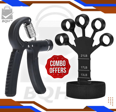 BQH Premium Quality Gripper Strength Trainer Finger Hand Gripper Exerciser for Hand Hand Grip/Fitness Grip(Black)