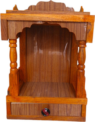 AARTI export pooja mandir size (Hight 45cm X Wright 32cm X length 22CM) Solid Wood Home Temple(Height: 14, Pre-assembled)