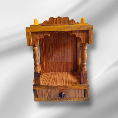 Aarti enterprises. Export pooja mandir size (Hight 45cm X Wright 32cm X length 22CM) for Home Solid Wood Home Temple(Height: 45, Pre-assembled)