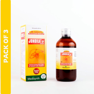 MEDISYNTH Jondilla Forte Sugar Free Syrup(3 x 200 ml)