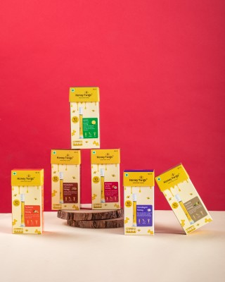 HONEY TWIGS Himalayan, Litchi,Cinnamon & Vanilla Honey Combo Sachets,320g (80g x 4Packs-10)(6 x 80 g)