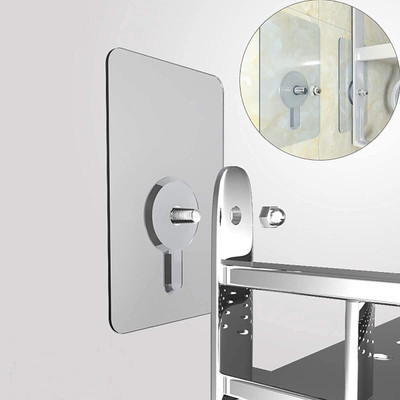 Shreejee Nail Free Screw Nail-Wall Hook Sticker-Adhesive No Drilling Hooks SCREWx6.21 Hook 6(Pack of 1)