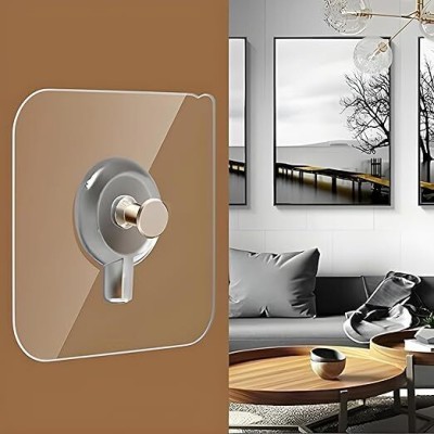 eshopy Self Adhesive 6mm Nail Wall Hook for Hanging Photo Frame Hook 1(Pack of 20)