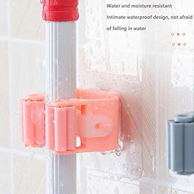Shivarth Multicolor Plastic Broom Holder(2 Holders)