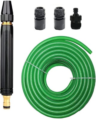 skyunion High Pressure Washing Water Gun,Nozzle Kit with 3 Pcs PVC Hose Quick Connector Hose Pipe(1000 cm)