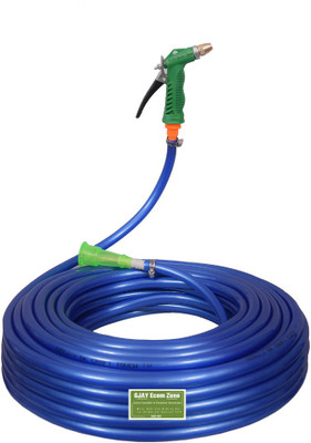 GJAY ECOM ZONE 5 MTR Length Water Hose Pipe with High Pressure Lever Spray Gun Hose Pipe