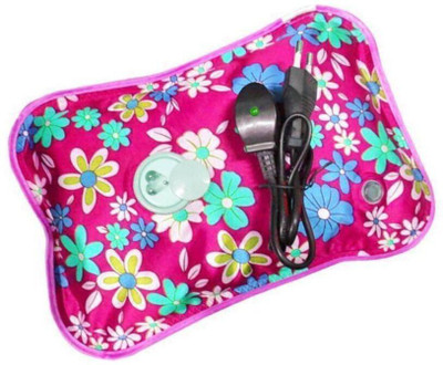 Kkuber Hot Water Bag with Electric Heating Gel Pad Heating Bag 1 L Hot Water Bag(Pink Multi design, Brown Multi design, Purple Multi design, Blue Multi design, Sky Blue Multi design, Green Multi design)