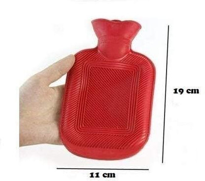 Ramya beauty care Non Electric Rubber Bottle hot bag, hot water bag for period cramps -pack of 2 Liquid(2 x 1 L)