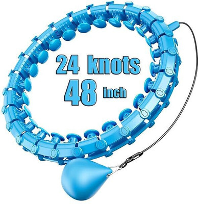PORMONO Fitness Massage Abdomen Exerciser, Waist Trainer with Auto Spinning Ball Hula Hoop(Diameter - 142 cm)