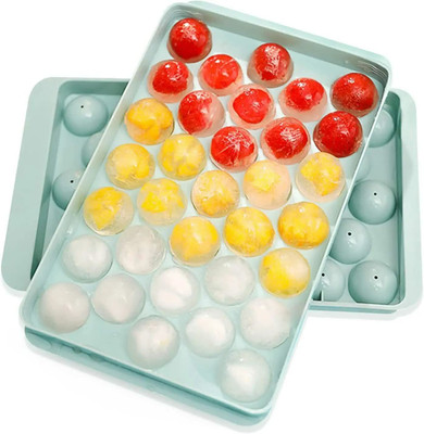 GREENITYACARE ice ball tray Multicolor Plastic Ice Ball Tray(Pack of2)