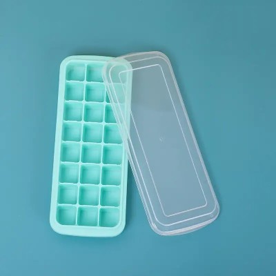 KitchenFest Multicolor Silicone Ice Cube Tray(Pack of1)