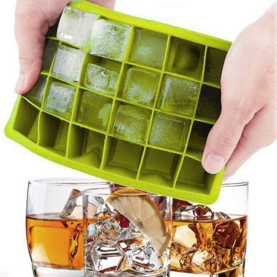 MoldBerry 24 Square Ice cube tray Multicolor Silicone Ice Cube Tray(Pack of1)