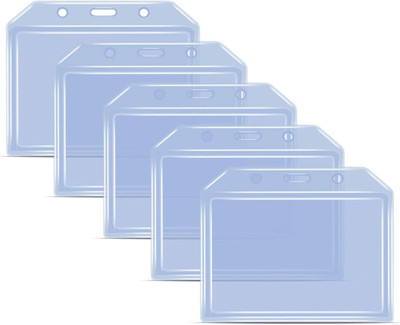 JSMSH Plastic ID Badge Holder(Pack of 15)