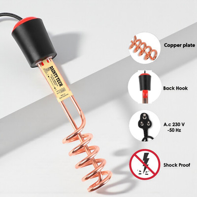 Dainty TECH ISI Mark Shock-Proof & Water-Proof Copper DT13 2000 W Shock Proof Immersion Heater Rod(Water)