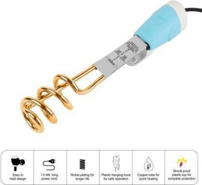 LE - EASE LITE WP-25 Top selling Shockproof and Waterproof Copper made 1500 W Shock Proof Immersion Heater Rod(Water)