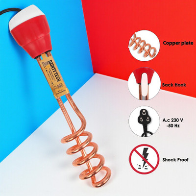 Dainty TECH Shock-Proof & Water-Proof Copper DT15 2000 W Shock Proof Immersion Heater Rod(Water)