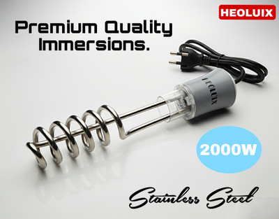 heoluix Water Proof & shock proof 2000watt electric Water Heater Immersion Rod. 2000 W Shock Proof Immersion Heater Rod(water)
