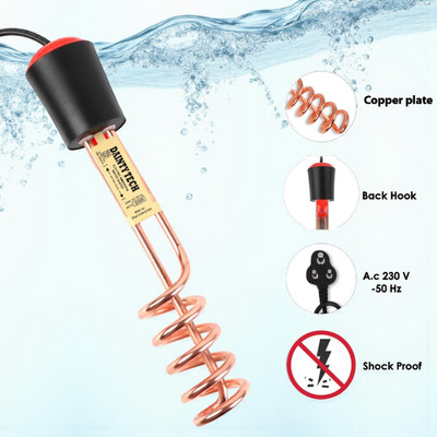 Dainty TECH ISI Mark Shock-Proof & Water-Proof Copper DT09 2000 W Shock Proof Immersion Heater Rod(Water)