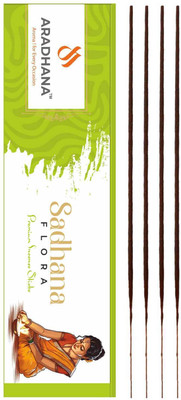 Aradhana Sadhana Flora Agarbatti floral with a hint of green., slightly sweet.(1, Set of 1)