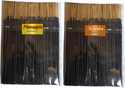 TULSI ENTERPRISE Pineapple 250 Gram And Kevda 250 Gram Combo Pack Pineapple, Kevda(2 Units, Set of 2)
