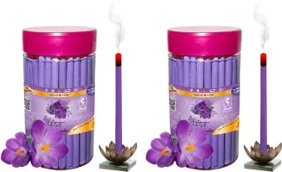 Radhika Vrind Lavnde Premium Dhoop Sticks Combo With Stand Pack Of 2 (200gm) Fragrance Lavender(100, Set of 2)