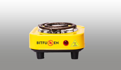 BITFUZEN 500 W Radiant Cooktop Push Button(Yellow, hot plate induction)
