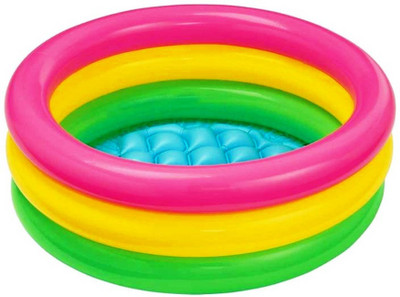 FEMININE STYLE Kids Swimming and Sunset Glow Pool 2 FEET Inflatable Swimming Pool(Multicolor)