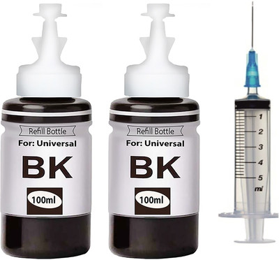 HYNEAR PG-47 CL-57S 100ml Cartridge Ink Refill Suction Toolkit for ,Cartridge Black - Twin Pack Ink Bottle