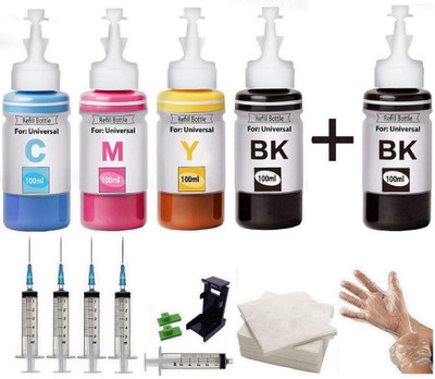 HYNEAR Refill ink Kit E470 100ml Multi-function WiFi Color With Can: E470, E477, E400 Black + Tri Color Combo Pack Ink Bottle HYNEAR Refill ink Kit E470 100ml Multi-function WiFi Color With Can: E470, E477, E400 Black + Tri Color Combo Pack Ink Bottle