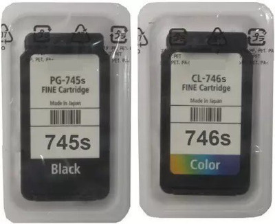 Salty PG745S & CL746S ink Cartridge Combo Compatible with Canon Printers Black + Tri Color Combo Pack Ink Cartridge Salty PG745S & CL746S ink Cartridge Combo Compatible with Canon Printers Black + Tri Color Combo Pack Ink Cartridge