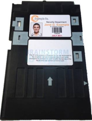 canoff PrintCare PVC ID Card Tray ( BLACK -COLOUR) For InkJet Printer Used For Epson Black Ink Cartridge
