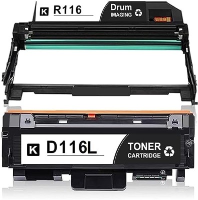 salaar MLT-D116L Toner Cartridge & Dr116 Drum Unit for Samsung SL-M 2676 Printers Black Ink Toner