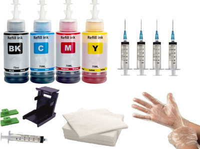 Salty TOOL KIT REFILL PRINTER INK SET FOR PG-745XL & PG-746XL Black + Tri Color Combo Pack Ink Cartridge