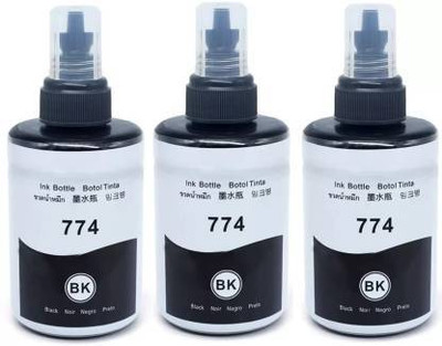 DUPLEX TONER CARTRIDGE Refill Ink T7741 Black Pack of 3 For Epson Ink Printers Black Ink Bottle