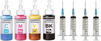 HYNEAR Cartridge Black + Tri Color Combo Pack Ink Bottle
