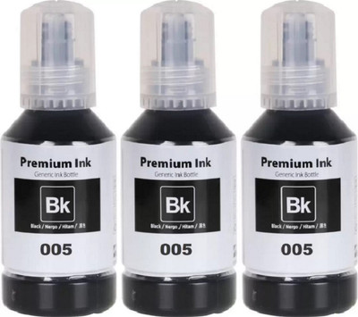tequo Refill Ink 005 Black Pack 3 For Epson Ink Printers Black Ink Bottle