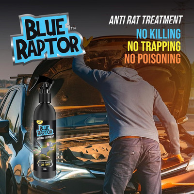 Blue Raptor Rat Repellent Spray by Shadow Securitronics for Automobiles(2 x 200 ml)