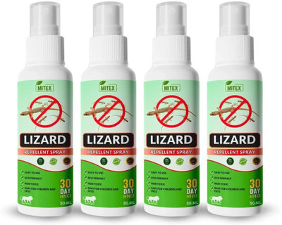 Mitex Lizard Repellent Spray | Safe & Non-Toxic spray for Home & Office(4 x 50 ml)