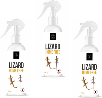 SAPI'S Lizard Home Free Repellent Powerful Spray With Instant Action(3 x 200 ml)