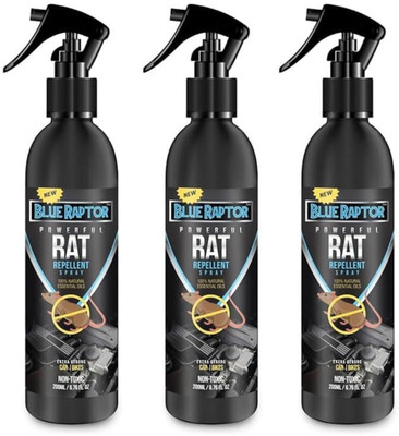 Blue Raptor Entry Rat Repellent Spray by Shadow Securitronics for Automobiles(3 x 200 ml)