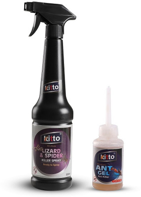 kitto Lizard Spider Repellent Spray with Ant gel Gauranteed Effect(2 x 265 ml)