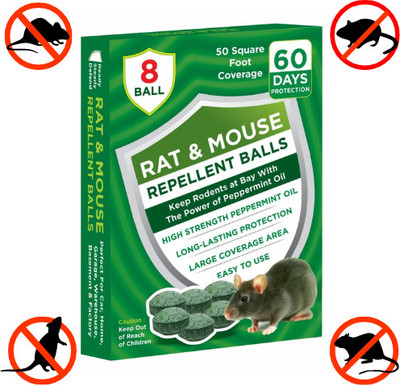 CHUGLI Rat & Mouse Repellent Balls For Car-F Home & Office Rat Killer -E(8 Units)